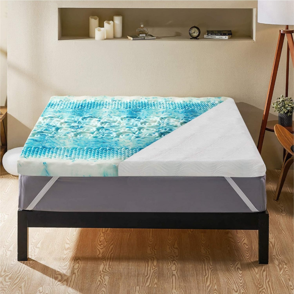NovaNest Cooling Egg Crate Mattress Topper