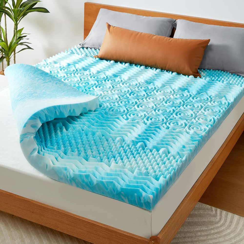 NovaNest Cooling Egg Crate Mattress Topper