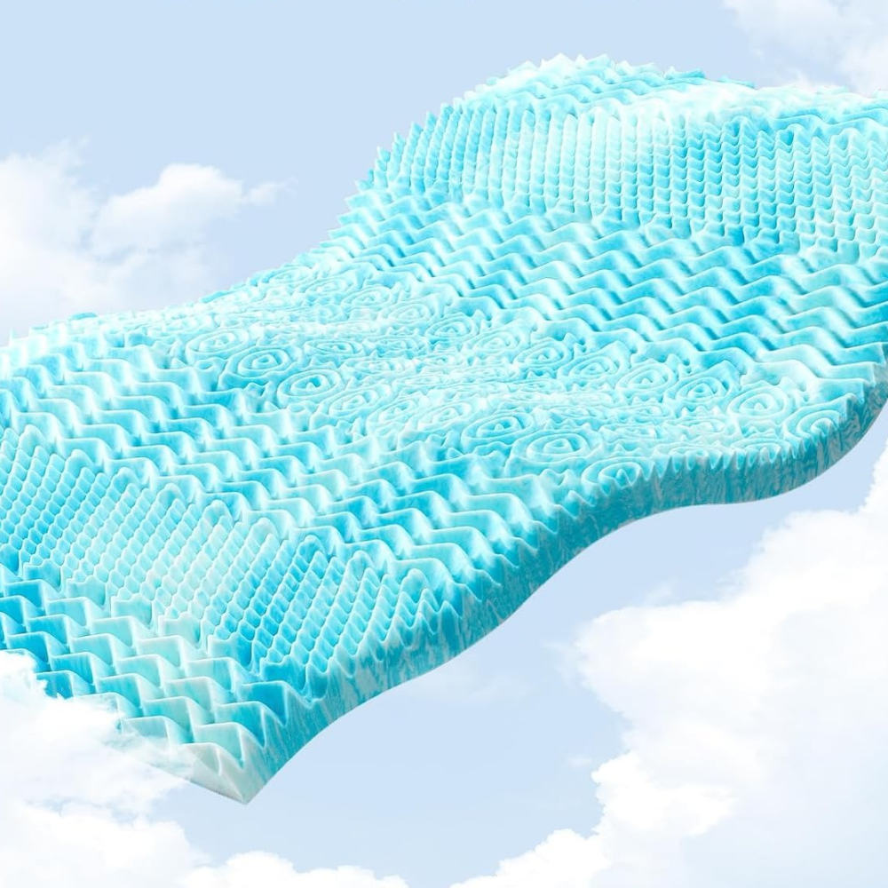 NovaNest Cooling Egg Crate Mattress Topper