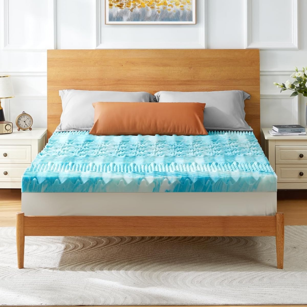 NovaNest Cooling Egg Crate Mattress Topper