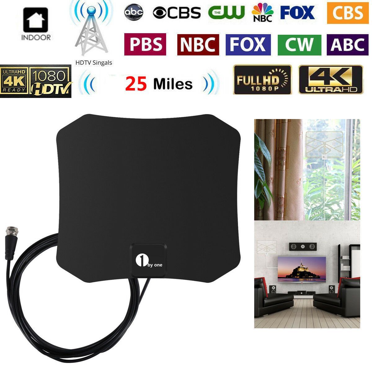 NovaNest Indoor HDTV Antenna